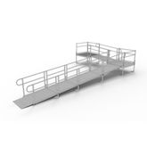 PS26L44TT 26 L x 3 W EZ-ACCESS PATHWAY L-Shaped Modular Ramp Kit w4 Platforms