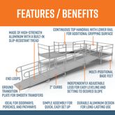 PS26U55TTS 26 L x 3 W EZ-ACCESS PATHWAY U-Shaped Modular Ramp Kit w5 Platforms 3