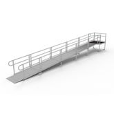 PS28S44T 28 L x 3 W EZ-ACCESS PATHWAY Straight Modular Ramp Kit w4 Top Platform
