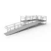 PS28U44TTS 28 L x 3 W EZ-ACCESS PATHWAY U-Shaped Modular Ramp Kit w4 Platforms