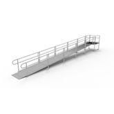 PS30S44T 30 L x 3 W EZ-ACCESS PATHWAY Straight Modular Ramp Kit w4 Top Platform