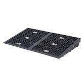 RSR123PR 175 L x 32 W Silver Spring Plastic Multi-Height Threshold Ramp  800 lb Cap