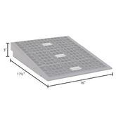 RSR123 175 L x 16 W Silver Spring Plastic Multi-Height Threshold Ramp Add-On  800 lb Cap 2