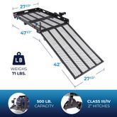 SC400-V2 Silver Spring Steel ScooterWheelchair Carrier - 500 lb Cap El2