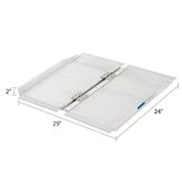 SCG-2 2 L x 29 W Silver Spring Aluminum Single-Fold Anti-Skid Wheelchair Ramp - 600 lb Cap 3