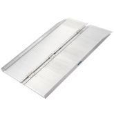 SCG-4 4 L x 29 W Silver Spring Aluminum Single-Fold Anti-Skid Wheelchair Ramp - 600 lb Cap