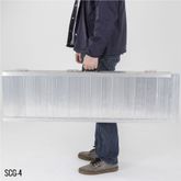 SCG-4 4 L x 29 W Silver Spring Aluminum Single-Fold Anti-Skid Wheelchair Ramp - 600 lb Cap 1