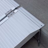 SCG-4 4 L x 29 W Silver Spring Aluminum Single-Fold Anti-Skid Wheelchair Ramp - 600 lb Cap 2