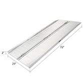 SCG-6 6 L x 29 W Silver Spring Aluminum Single-Fold Anti-Skid Wheelchair Ramp - 600 lb Cap 4