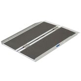 SCGPLUS-3 3 L x 29 W Silver Spring Aluminum Single-Fold Grit-Coat Wheelchair Ramp - 600 lb Cap