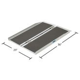 SCGPLUS-3 3 L x 29 W Silver Spring Aluminum Single-Fold Grit-Coat Wheelchair Ramp - 600 lb Cap 3