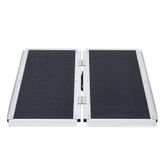 SCGPLUS-3 3 L x 29 W Silver Spring Aluminum Single-Fold Grit-Coat Wheelchair Ramp - 600 lb Cap 7