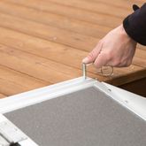 SCGPLUS-5 5 L x 29 W Silver Spring Aluminum Single-Fold Grit-Coat Wheelchair Ramp - 600 lb Cap 5