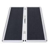 SCGPLUS-5 5 L x 29 W Silver Spring Aluminum Single-Fold Grit-Coat Wheelchair Ramp - 600 lb Cap 7