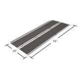SCGPLUS-6 6 L x 29 W Silver Spring Aluminum Single-Fold Grit-Coat Wheelchair Ramp - 600 lb Cap 3