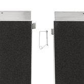 SFP02-AS 2 L x 30 W Silver Spring Aluminum Single-Fold Grit-Coat Wheelchair Ramp - 700 lb Cap 4