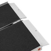 SFP02-AS 2 L x 30 W Silver Spring Aluminum Single-Fold Grit-Coat Wheelchair Ramp - 700 lb Cap 6