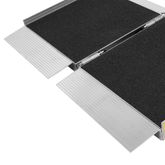 SFP02-AS 2 L x 30 W Silver Spring Aluminum Single-Fold Grit-Coat Wheelchair Ramp - 700 lb Cap 7