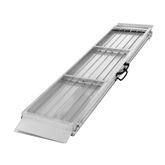 SFP06-AS 6 L x 30 W Silver Spring Aluminum Single-Fold Grit-Coat Wheelchair Ramp - 700 lb Cap 3