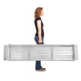 SFP06-AS 6 L x 30 W Silver Spring Aluminum Single-Fold Grit-Coat Wheelchair Ramp - 700 lb Cap 5