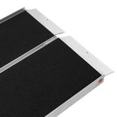 SFP06-AS 6 L x 30 W Silver Spring Aluminum Single-Fold Grit-Coat Wheelchair Ramp - 700 lb Cap 6