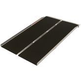 SFW430 4 L x 30 W PVI Aluminum Grit-Coat Single-Fold Threshold Ramp  800 lb Cap