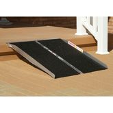 SFW630 6 L x 30 W PVI Aluminum Grit-Coat Single-Fold Threshold Ramp  800 lb Cap 2