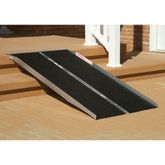 SFW630 6 L x 30 W PVI Aluminum Grit-Coat Single-Fold Threshold Ramp  800 lb Cap 3