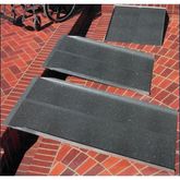 SL330 3 L x 30 W PVI Aluminum Grit-Coat Threshold Ramp - 800 lb Cap 2
