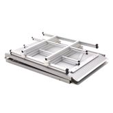 SSFHR-06 6 L x 36 W Silver Spring Folding Aluminum Wheelchair Access Ramp with Handrails - 850 lb Cap 9