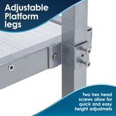 SSFKIT55-7 7 L Silver Spring Folding Aluminum Wheelchair Access Ramp with Handrails 5 Platform 6