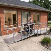 SSFPF-44 4 x 4 Silver Spring Wheelchair Platform for Ramp 1