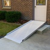 SSG-05 5 L x 36 W Silver Spring Aluminum Wheelchair Access Ramp - 850 lb Cap