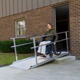 SSGHR-03 3 L x 36 W Silver Spring Aluminum Wheelchair Access Ramp with Handrails - 850 lb Cap 2