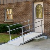 SSGHR-05 5 L x 36 W Silver Spring Aluminum Wheelchair Access Ramp with Handrails - 850 lb Cap
