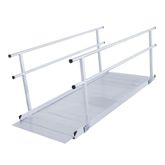 SSGHR-05 5 L x 36 W Silver Spring Aluminum Wheelchair Access Ramp with Handrails - 850 lb Cap 1