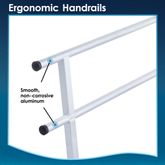 SSGHR-06 6 L -Silver Spring Aluminum Wheelchair Access Ramps with Handrails 7