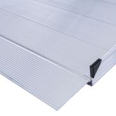 SSGHR-08 8 L x 36 W Silver Spring Aluminum Wheelchair Access Ramp with Handrails - 850 lb Cap 6