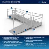 SSS10L44TT Silver Spring Clearway 10 L-Shaped Modular Ramp with 4 Platform and Turn 1