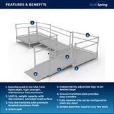 SSS10L55TT Silver Spring Clearway 10 L-Shaped Modular Ramp with 5 Platform and Turn 1