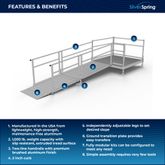 SSS10S55T Silver Spring Clearway 10 Side or Straight Entry Ramp with 5 Top Platform 1