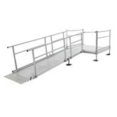 SSS11L44TT Silver Spring Clearway 11 L-Shaped Modular Ramp with 4 Platform and Turn 4