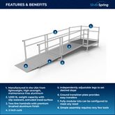 SSS11S44T Silver Spring Clearway 11 Side or Straight Entry Ramp with 4 Top Platform 1
