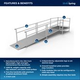 SSS12S44T Silver Spring Clearway 12 Side or Straight Entry Ramp with 4 Top Platform 1