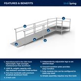 SSS13S55T Silver Spring Clearway 13 Side or Straight Entry Ramp with 5 Top Platform 1