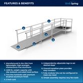 SSS14S44T Silver Spring Clearway 14 Side or Straight Entry Ramp with 4 Top Platform 1