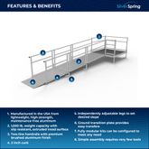 SSS15S55T Silver Spring Clearway 15 Side or Straight Entry Ramp with 5 Top Platform 1