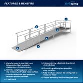 SSS16S44T Silver Spring Clearway 16 Side or Straight Entry Ramp with 4 Top Platform 1