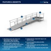 SSS16S55T Silver Spring Clearway 16 Side or Straight Entry Ramp with 5 Top Platform 1
