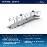 SSS17S44T Silver Spring Clearway 17 Side or Straight Entry Ramp with 4 Top Platform 1